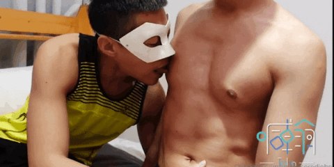 Handsome boy make love