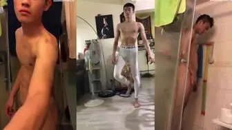 採訪校健身腹肌巨根學弟